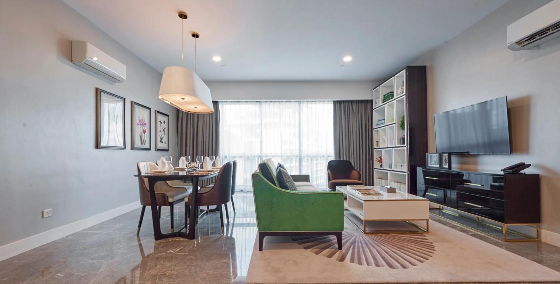The Face Style Hotel Kuala Lumpur Exteriör bild A living room in a condominium